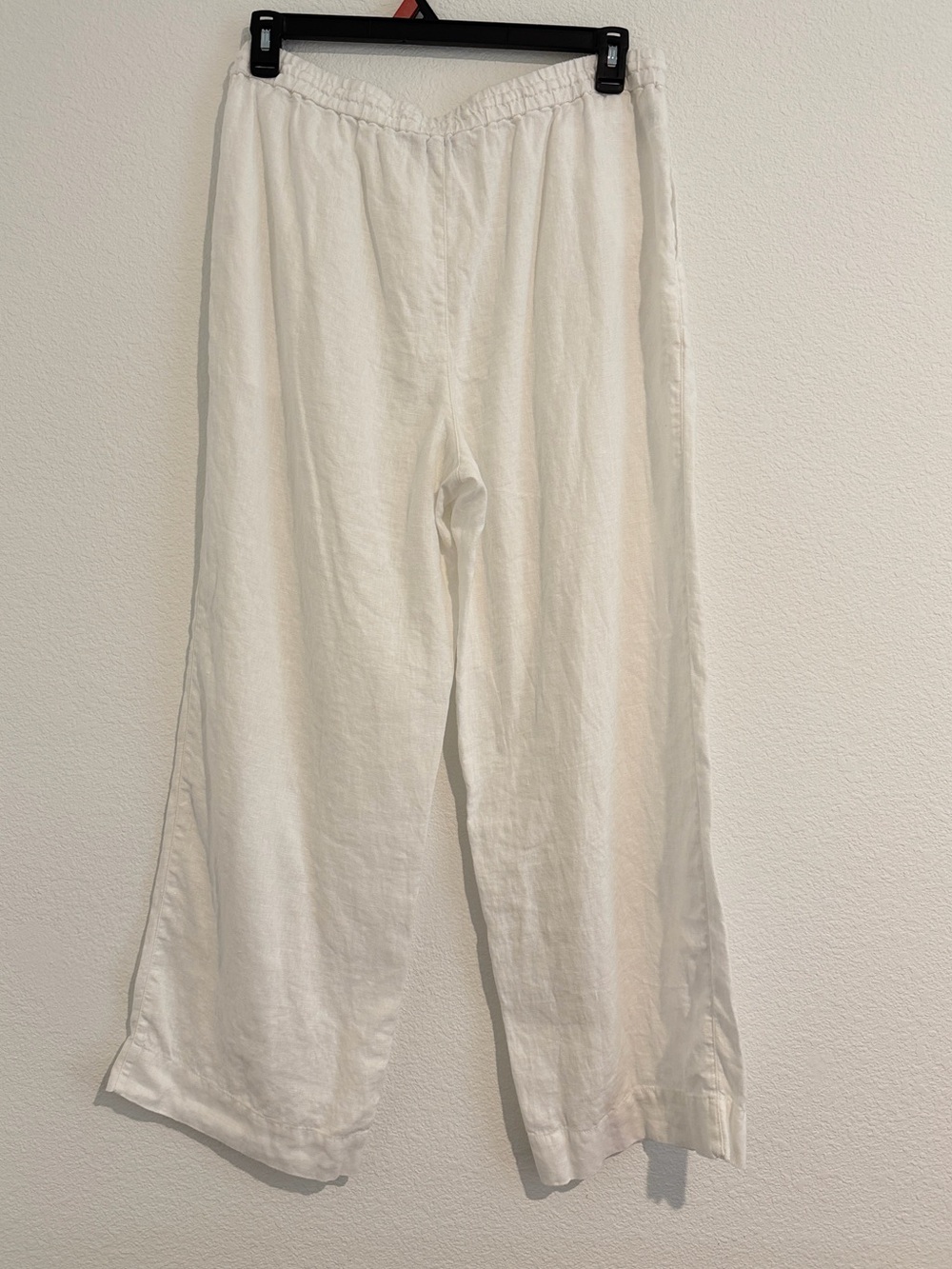 Tommy Bahama White Elastic Waist Linen Pants Size Medium